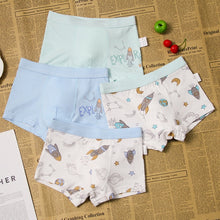 Load image into Gallery viewer, 4PCS/LOT Children Boys Underwear Cartoon Children&#39;s Shorts Panties Baby Boy Toddler Boxers Stripes Teenagers Cotton Underpants