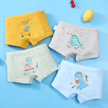 Load image into Gallery viewer, 4PCS/LOT Children Boys Underwear Cartoon Children&#39;s Shorts Panties Baby Boy Toddler Boxers Stripes Teenagers Cotton Underpants