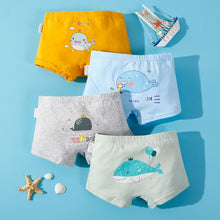 Load image into Gallery viewer, 4PCS/LOT Children Boys Underwear Cartoon Children&#39;s Shorts Panties Baby Boy Toddler Boxers Stripes Teenagers Cotton Underpants