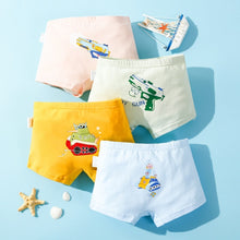 Load image into Gallery viewer, 4PCS/LOT Children Boys Underwear Cartoon Children&#39;s Shorts Panties Baby Boy Toddler Boxers Stripes Teenagers Cotton Underpants