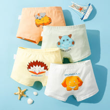 Load image into Gallery viewer, 4PCS/LOT Children Boys Underwear Cartoon Children&#39;s Shorts Panties Baby Boy Toddler Boxers Stripes Teenagers Cotton Underpants