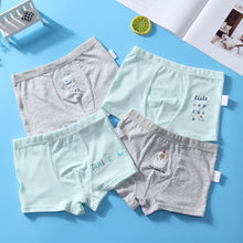 Load image into Gallery viewer, 4PCS/LOT Children Boys Underwear Cartoon Children&#39;s Shorts Panties Baby Boy Toddler Boxers Stripes Teenagers Cotton Underpants