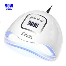 Load image into Gallery viewer, SUNX5 Max 90/72/36W LED Lamp Nail Dryer 45/36/18 LEDs UV Ice Lamp For Drying Gel Polish Timer Auto Sensor Manicure Tools