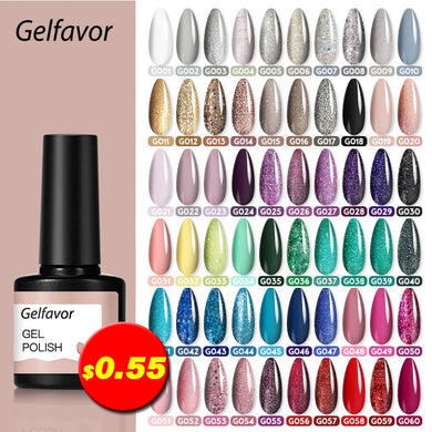 Gelfavor Gel varnishes Semi-permanent For Nails Stamping UV LED Lamp Manicure Set Nail Art Base and Top Coat for Gel Nail polish