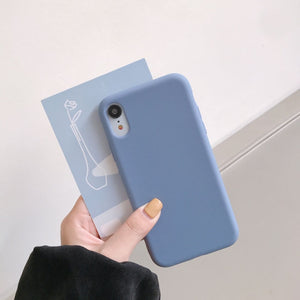 Luxury Silicone Phone Case for iPhone 11 12 Pro Max mini Soft Candy Cover for iPhone iPhone XR XS X 6 6S 7 8 Plus Cases