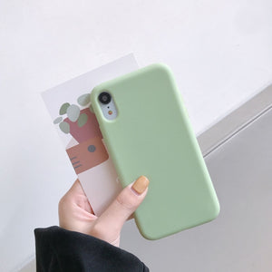 Luxury Silicone Phone Case for iPhone 11 12 Pro Max mini Soft Candy Cover for iPhone iPhone XR XS X 6 6S 7 8 Plus Cases
