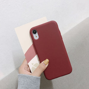 Luxury Silicone Phone Case for iPhone 11 12 Pro Max mini Soft Candy Cover for iPhone iPhone XR XS X 6 6S 7 8 Plus Cases