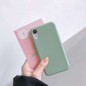 Luxury Silicone Phone Case for iPhone 11 12 Pro Max mini Soft Candy Cover for iPhone iPhone XR XS X 6 6S 7 8 Plus Cases