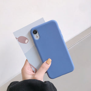 Luxury Silicone Phone Case for iPhone 11 12 Pro Max mini Soft Candy Cover for iPhone iPhone XR XS X 6 6S 7 8 Plus Cases