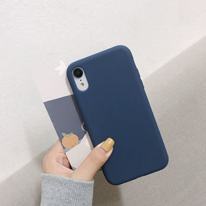 Luxury Silicone Phone Case for iPhone 11 12 Pro Max mini Soft Candy Cover for iPhone iPhone XR XS X 6 6S 7 8 Plus Cases