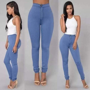 S-4XL High Waist Jean Women Summer Autumn Stretch Straight Black Jeans Vintage Pants 2021 Mom Slim Pencil Jeans High Quality