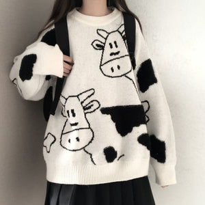 Nomikuma 2020 Autumn Winter Women Sweater Korean Love Heart Knitted Pullover Tops Causal Long Sleeve O-neck Pull Femme b037