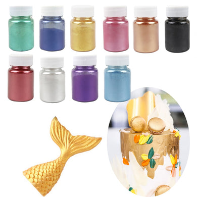 Edible Glitter Gold Powder Multi-color Cake Decorating Flash Food Biscuit Mousse Cake Macaron Chocolate Baking Color Dust
