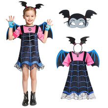 Load image into Gallery viewer, Disney Vampirina Cosplay Dress Girl Kids Princess Dress Up Costume Halloween Costume Carnival Party Disguise Mask  Vampire
