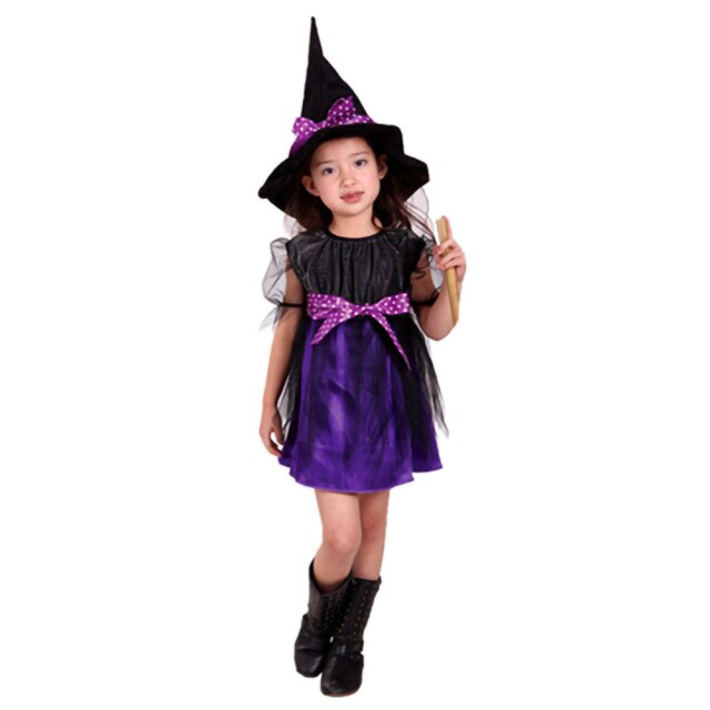 halloween costume for kids baby girls children vampire witch costume girl cosplay Carnival Party princess fancy dress up clothes