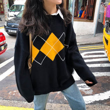 Load image into Gallery viewer, Women Knitted Sweater Fashion Oversized Pullovers Ladies Winter Loose Sweater Korean College Style Women Jumper Sueter Mujer