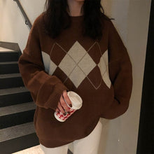 Load image into Gallery viewer, Women Knitted Sweater Fashion Oversized Pullovers Ladies Winter Loose Sweater Korean College Style Women Jumper Sueter Mujer