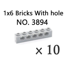 Load image into Gallery viewer, Technical Bricks with Hole Creative MOC Brick Pieces Train Car Crane Truck Accessories Parts Model DIY Building Block Compatible