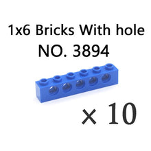 Load image into Gallery viewer, Technical Bricks with Hole Creative MOC Brick Pieces Train Car Crane Truck Accessories Parts Model DIY Building Block Compatible