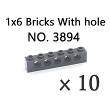 Load image into Gallery viewer, Technical Bricks with Hole Creative MOC Brick Pieces Train Car Crane Truck Accessories Parts Model DIY Building Block Compatible