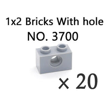 Load image into Gallery viewer, Technical Bricks with Hole Creative MOC Brick Pieces Train Car Crane Truck Accessories Parts Model DIY Building Block Compatible
