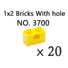 Load image into Gallery viewer, Technical Bricks with Hole Creative MOC Brick Pieces Train Car Crane Truck Accessories Parts Model DIY Building Block Compatible