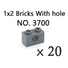 Load image into Gallery viewer, Technical Bricks with Hole Creative MOC Brick Pieces Train Car Crane Truck Accessories Parts Model DIY Building Block Compatible