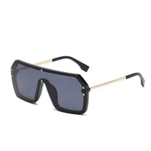 Load image into Gallery viewer, UV400 Fashion Square Trendy Shades Big Frame  Luxury Oversize Mirrored Gradient Men Women Sunglasses Oculos De Sol
