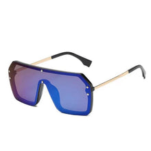 Load image into Gallery viewer, UV400 Fashion Square Trendy Shades Big Frame  Luxury Oversize Mirrored Gradient Men Women Sunglasses Oculos De Sol