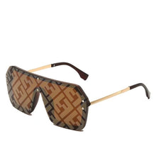 Load image into Gallery viewer, UV400 Fashion Square Trendy Shades Big Frame  Luxury Oversize Mirrored Gradient Men Women Sunglasses Oculos De Sol