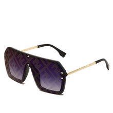 Load image into Gallery viewer, UV400 Fashion Square Trendy Shades Big Frame  Luxury Oversize Mirrored Gradient Men Women Sunglasses Oculos De Sol