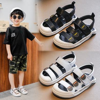Children shoes Cowhide boy sandals Toddler summer 2021 new children's casual sandals girls shoes leather beach shoes