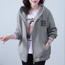 Load image into Gallery viewer, 2021 Spring Autumn Outerwear New Women Rose Red Jackets Loose Large Size Hooded Baseball Uniform Sports Jacket Female Coat