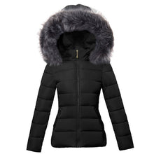 Load image into Gallery viewer, Big Fur 2021 New European Fashion White Women&#39;s Jacket Plus size 6XL Woman Parkas Female Warm Winter Coat Hooded Women Outerwear