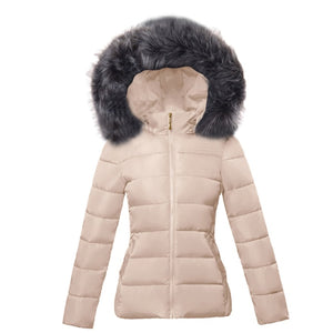 Big Fur 2021 New European Fashion White Women's Jacket Plus size 6XL Woman Parkas Female Warm Winter Coat Hooded Women Outerwear