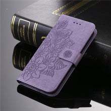 Load image into Gallery viewer, 3D Flower Wallet Phone Case For Samsung Galaxy A12 A22 4G A32 A42 A52 A72 A82 5G Leather Holder Card Slots Flip Satnd Full Cover