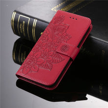 Load image into Gallery viewer, 3D Flower Wallet Phone Case For Samsung Galaxy A12 A22 4G A32 A42 A52 A72 A82 5G Leather Holder Card Slots Flip Satnd Full Cover