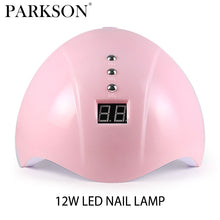 Load image into Gallery viewer, Parkson UV LED Nail Lamp 12W Portable USB Cable Home Use Connector Drying Nails Lamp 30/60/90s Timer Varnish Nail Art Lamp Dryer