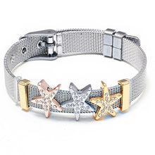 Load image into Gallery viewer, BRACE CODE Fashion Stainless Steel Mesh Bracelet Set Starry Zirconium Oxide Charm Bracelet Women Jewelry Gift Bracelet