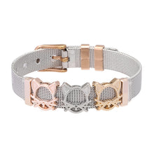 Load image into Gallery viewer, BRACE CODE Fashion Stainless Steel Mesh Bracelet Set Starry Zirconium Oxide Charm Bracelet Women Jewelry Gift Bracelet