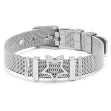 Load image into Gallery viewer, BRACE CODE Fashion Stainless Steel Mesh Bracelet Set Starry Zirconium Oxide Charm Bracelet Women Jewelry Gift Bracelet
