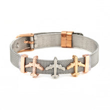 Load image into Gallery viewer, BRACE CODE Fashion Stainless Steel Mesh Bracelet Set Starry Zirconium Oxide Charm Bracelet Women Jewelry Gift Bracelet