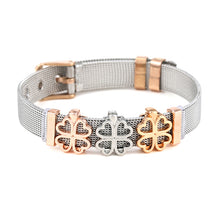Load image into Gallery viewer, BRACE CODE Fashion Stainless Steel Mesh Bracelet Set Starry Zirconium Oxide Charm Bracelet Women Jewelry Gift Bracelet