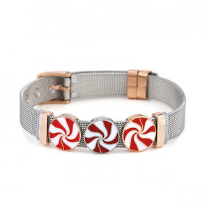 BRACE CODE Fashion Stainless Steel Mesh Bracelet Set Starry Zirconium Oxide Charm Bracelet Women Jewelry Gift Bracelet
