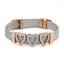 Load image into Gallery viewer, BRACE CODE Fashion Stainless Steel Mesh Bracelet Set Starry Zirconium Oxide Charm Bracelet Women Jewelry Gift Bracelet