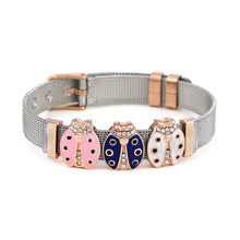 Load image into Gallery viewer, BRACE CODE Fashion Stainless Steel Mesh Bracelet Set Starry Zirconium Oxide Charm Bracelet Women Jewelry Gift Bracelet
