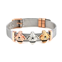 Load image into Gallery viewer, BRACE CODE Fashion Stainless Steel Mesh Bracelet Set Starry Zirconium Oxide Charm Bracelet Women Jewelry Gift Bracelet
