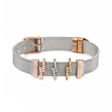 Load image into Gallery viewer, BRACE CODE Fashion Stainless Steel Mesh Bracelet Set Starry Zirconium Oxide Charm Bracelet Women Jewelry Gift Bracelet