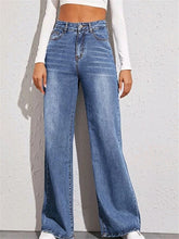 Load image into Gallery viewer, 2021 New High Waist Loose Jeans For Women Fashion Casual Denim Wide Leg Pants Street Casual Trousers Global Drop Shipping