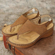 Load image into Gallery viewer, Women Sandals 2022 New Clip Toe Wedges Shoes For Women Summer Sandalias Mujer Beach Casual Heels Sandals Platform Flip Flops